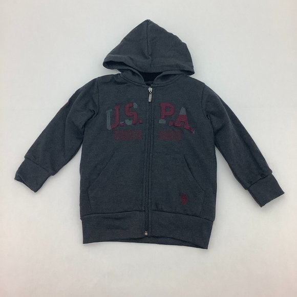 U.S. Polo Assn. | Boy's Zip-Up Sweater | Grey | Various Sizes - Picture 1 of 4